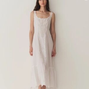 DOEN Abella Eyelet/Embroidered Dress • LG